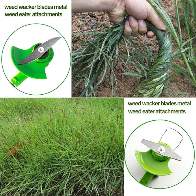 Cordless Weed Wacker - Electric Weed Wacker Trimmer. 3 in 1 Stringless Lightweight Weed Cutter/Grass Cutter/Lawn Edger.(Replace Blade)