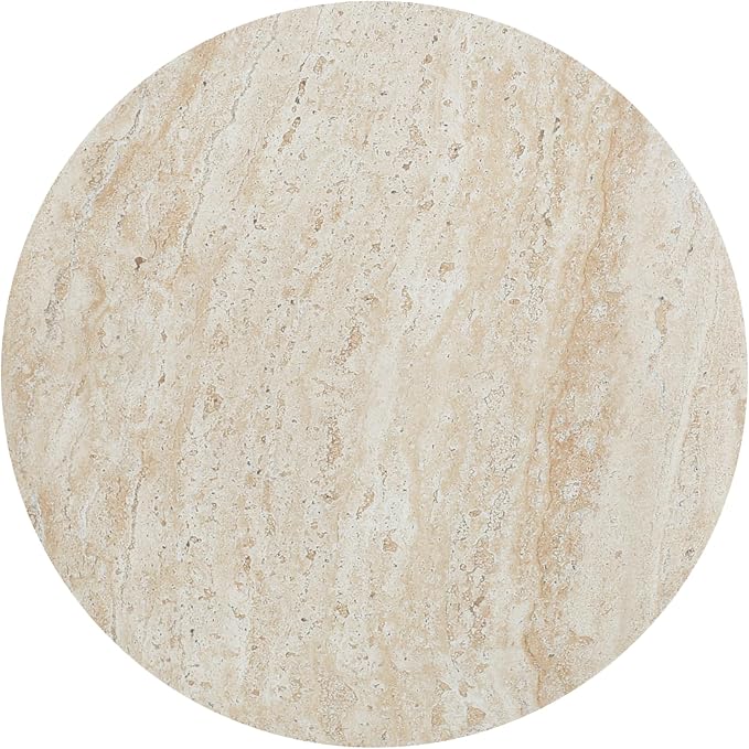 Christopher Knight Home Outdoor Side Table,Hourglass Shape Side Table,Patio Garden Stool Coffee End Table,Decorative Garden Stool for Patio,or Balcony,Lightweight Concrete Material,Travertine