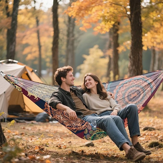 Mandala Pet Camping Hammock Fabric for Outside Patio Garden