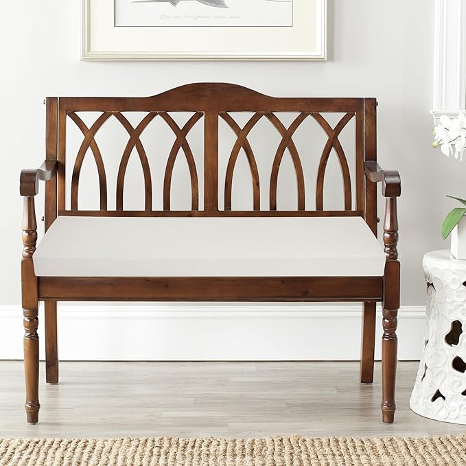 FUNHOME Outdoor Bench Cushion Covers 48" x 18" x 3", No Insert! Patio Cushion Covers for Outdoor Furniture,Water Resistant Patio Loveseat Covers 1 Pack, Cream White (Covers ONLY)