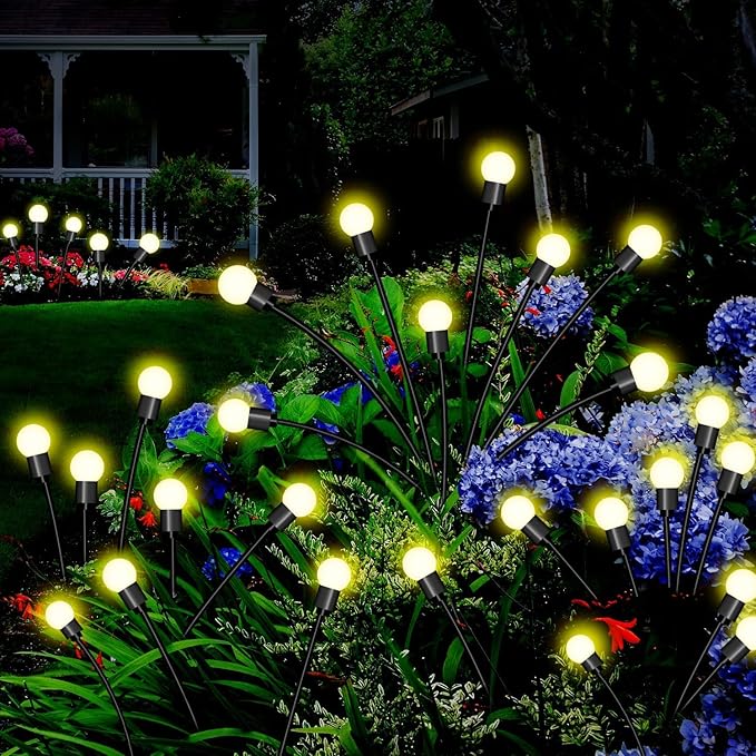 Solar Garden Lights, 5 Pack 40 LED Outdoor Waterproof Decorative Lights for Gift, Yard Patio Pathway Decoration