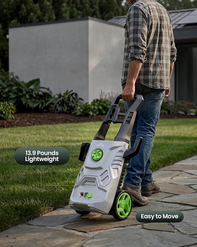 Pressure Washer, 4200 PSI 2.6 GPM Power Washer with 23FT Hose, Foam Cannon, Portable Pressure Washers Ideal for Driveway, Patio, Deck, Fence and Car Wash Home Cleaning