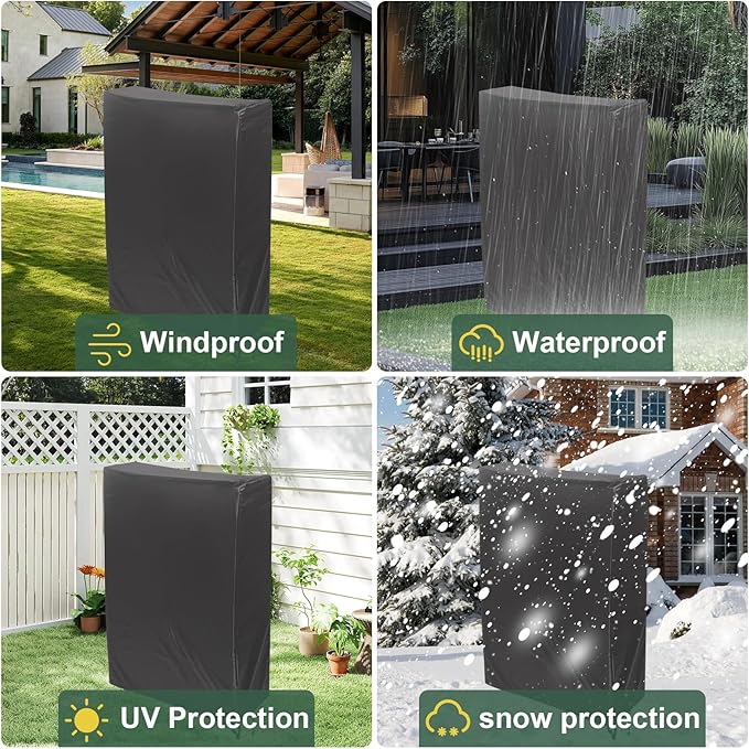 Zero Gravity Folding Chair Covers 2PCS, Dustproof Waterproof 420D Oxford Cloth Lawn Patio Furniture Covers All Weather Resistant, Anti Gravity Chair Covers for Folding Chairs, 28"W x 13"D x 43"H