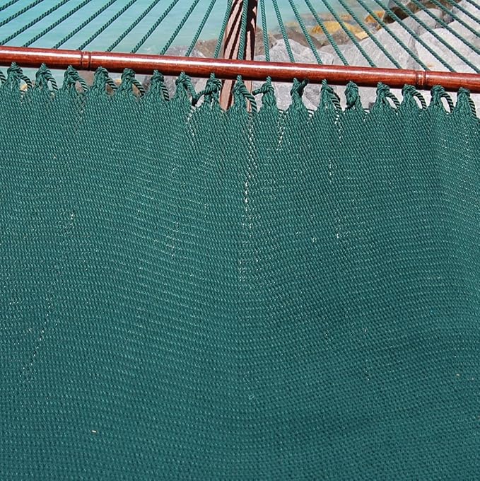 Jumbo Caribbean Hammock - 55 Inch - Soft-Spun Polyester - Green