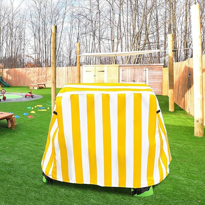 Kids Water Table Cover, Outdoor Heavy Duty Durable Waterproof Dustproof Anti-UV Kids Water Play Table Cover, Compatible with Step2 Rain Showers Splash Pond, Yellow