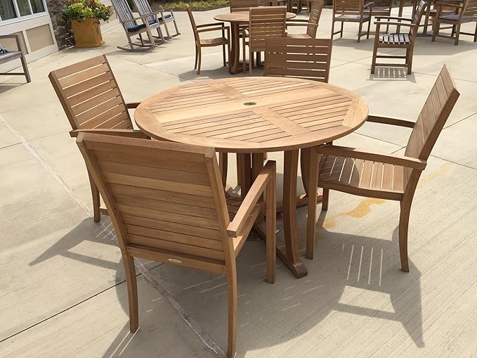 Savannah Teak Drop Leaf Table, Natural