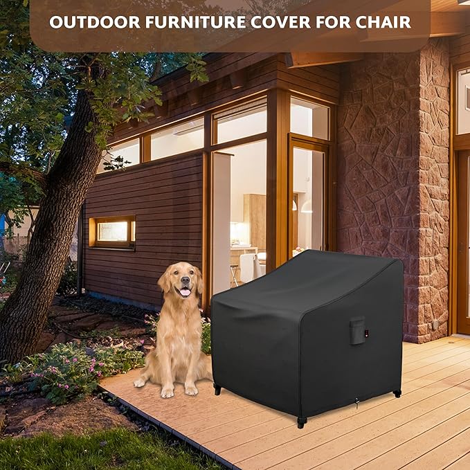 iBirdie Waterproof Outdoor Chair Covers 29W 30D 36H inch 2 Pack Patio Furniture Covers