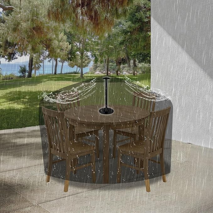 RICHIE Adjustable Patio Furniture Cover Support Pole, Pole System for 11" or 20", Rustproof ABS, Anti-Collapse Cap & Wide Base, for for Outdoor Furniture, Prevents Sagging, Water Pooling, Snow &Leaves