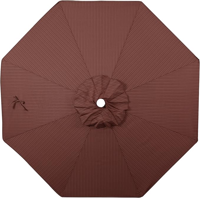California Umbrella Replacement Canopy Cover in Terrace Adobe Olefin Umbrella, 9' Round