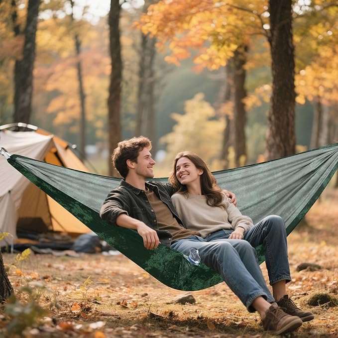 Vintage Solid Color Grain Black Green 330lb Capacity Hammocks for Camping with Hanging Rope Portable Hammock for Patio Backyard Lounge Base hamacas para adultos