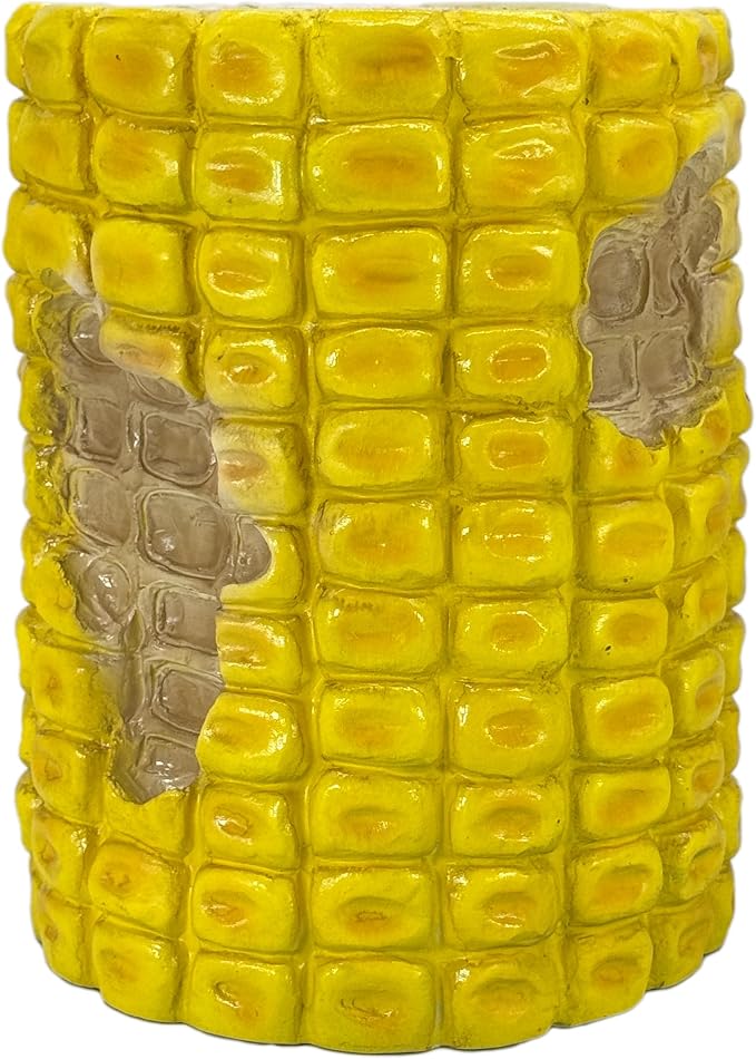 Galt International 17" Yellow Corn Stool Side Table Home Decor Plant Stand Garden Indoor Outdoor Decorations