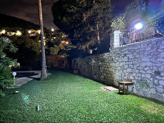 intelamp Solar Outdoor Lights, Motion Sensor with Dual Sensors Waterproof | Solar Flood Lights 270°Wide Angle for Outside with 3 Modes