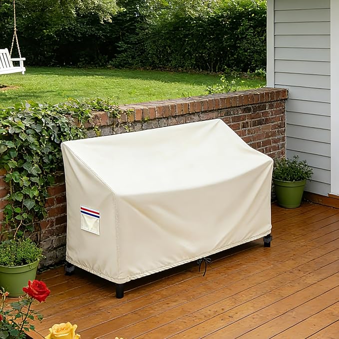 Outdoor Loveseat Cover, Waterproof Outdoor Loveseat/Glider/Sofa/Furniture Cover-58"L x 33"W x 32"H