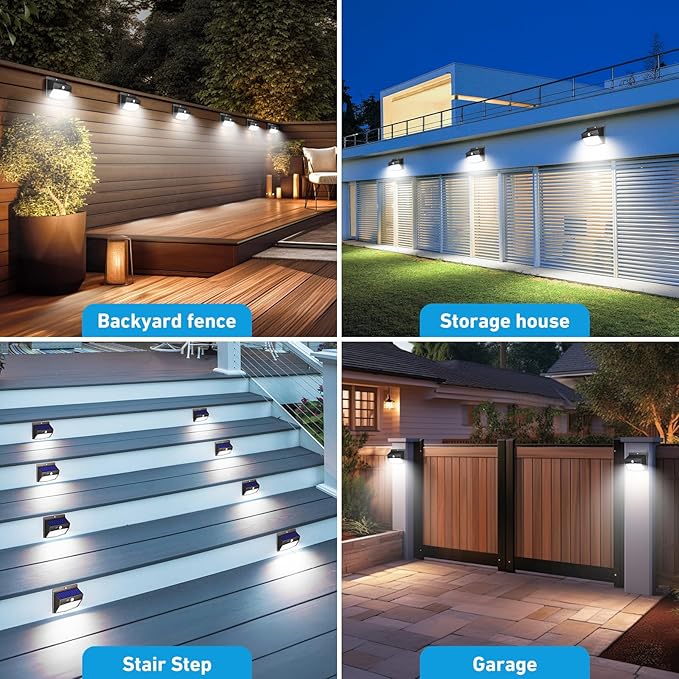 Peasur 1 Pack Solar Motion Lights Outdoor, Solar Security Light with 3 Modes, IP65 Waterproof Flood Lights Outside for Camping Garden Patio Garage Backyard