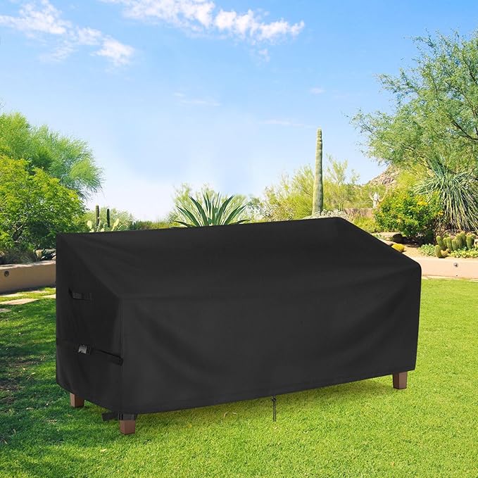 Patio Sofa Cover for Outdoor Furniture, 75inch Outdoor Couch Covers Waterproof Heavy Duty for Large Loveseat,Couch,Glider and Bench-75x36x35inch