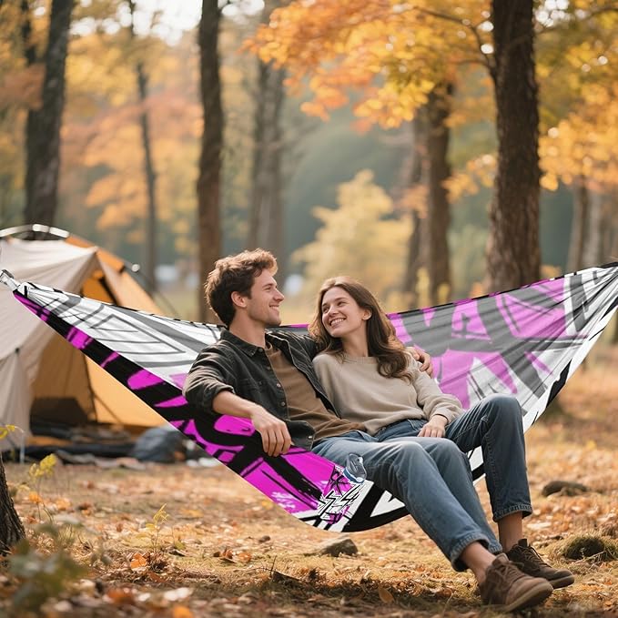 Graffiti Inspired Hammocks with Tree Straps Swing Hammock for Indoor Outdoor Patio