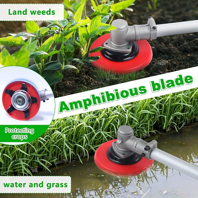 2026 New 8 in 1 Hedge Trimmer Grass Trimmer Gas Powered, 52CC 2-Stroke Multi Functional Weed Eater/Brush Cutter/Chainsaw, Maximum Power/Speed-2.3KW/8500rpm Weed Wacker for Yard Garden Orange