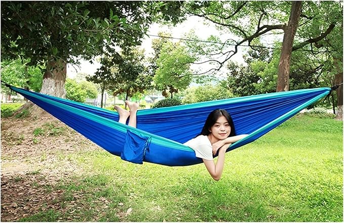 Swing Camping Hammock - Portable Hammock Sheet Camping Accessories for Outdoor, Indoor with Tree Straps Swing seat (Color : 21)