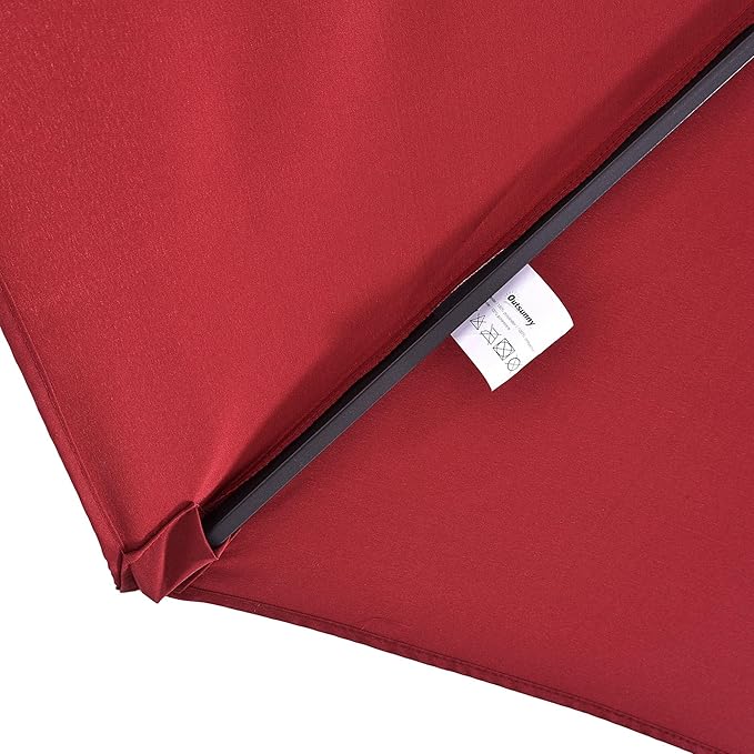 Outsunny Extra Large 15 ft Patio Umbrella, Double-Sided Wide Outdoor Umbrella with Crank Handle and Air Vents for Backyard, Deck, Pool, Market