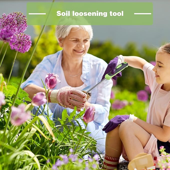 Dandelion Removal Tool, Weed Puller Tool, Hand Garden Tools, Stainless Steel Garden Weeding Tool with Rubber Handle