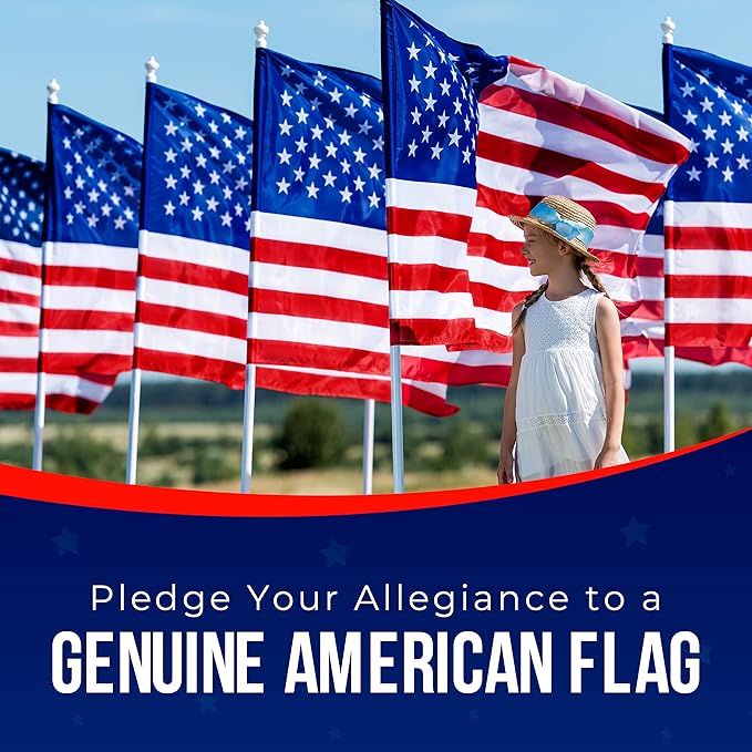 American Flag | American Flags for Outside 8X12 |Premium US Flag 8X12 made in USA Heavy Duty Outdoor with Embroidered Stars and Sewn Stripes.