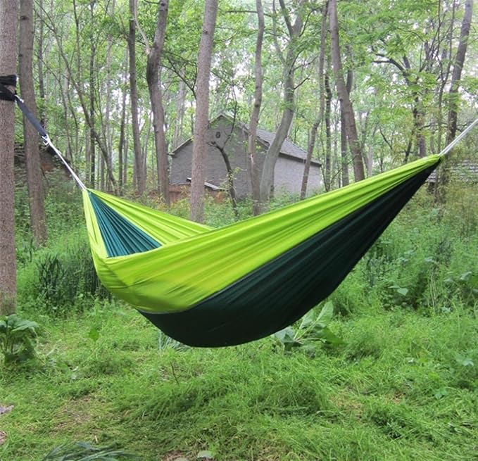 Hangmat Double Hammock 102x55 Inch Two Person Hammocks with 210T Nylon Parachute Portable Lightweight Hammock Buiten Hammock(A)