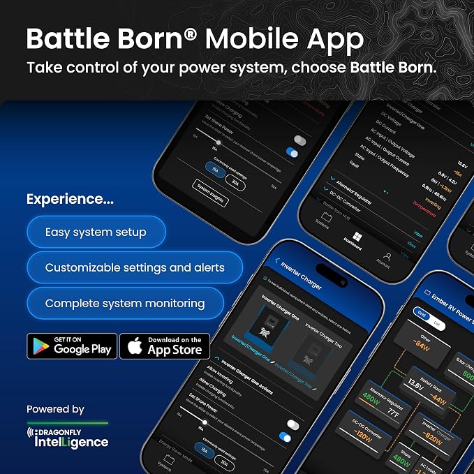 Battle Born 2000W Inverter/Charger - Pure Sine Wave AC Power with High Surge Capability - Built for RV, Marine, Solar, & Off-Grid Power Systems