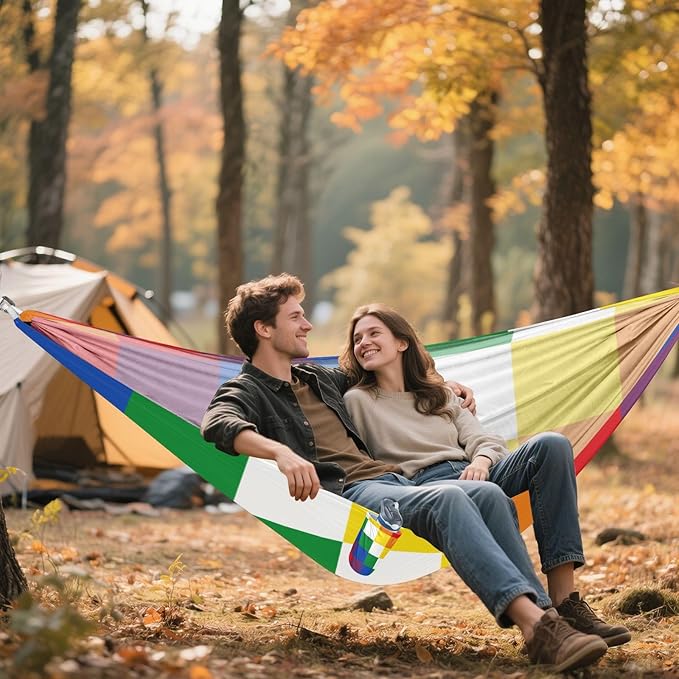 Checker Colorful 330lb Capacity Camping Hammocks Indoor Hammock for Patio Backyard Lounge Base hamaca inflable para Piscina
