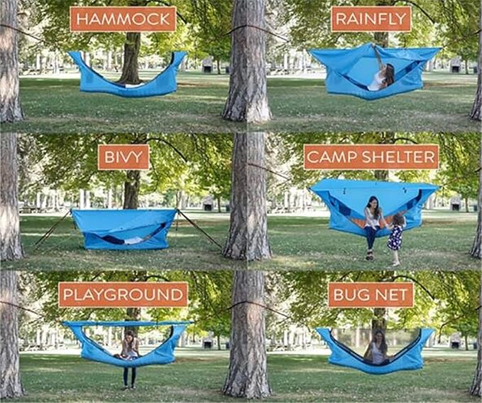 Camping Hanging Hammock Outdoor Camping Water-Proof Tents Shade Villa Garden Leisure Sofaa Hammock that Can Lie Flat