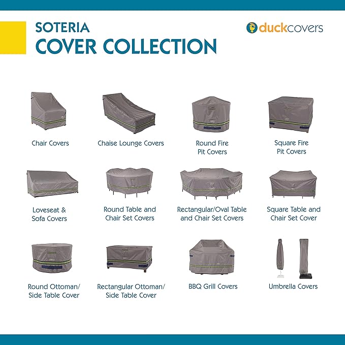 DUCKCOVERS® Soteria Water-Resistant 87 Inch Patio Sofa Cover, Patio Bench Cover