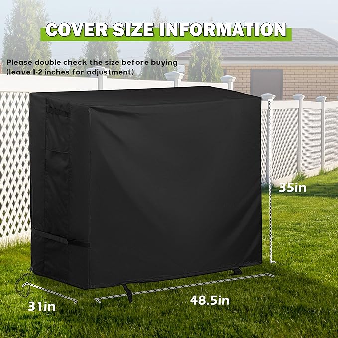 Patio High Top Dining Set Cover, Outdoor Table and Chairs Cover for 5-Piece Bar Height Rattan Set/Patio Bar Height Wicker Furniture for 4
