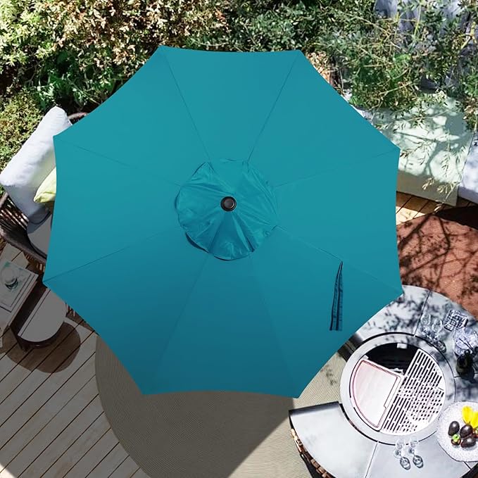 Blissun 9ft Patio Umbrella Replacement Canopy, Market Umbrella Top, Outdoor Table Umbrella Canopy for 8 Ribs, Canopy Only