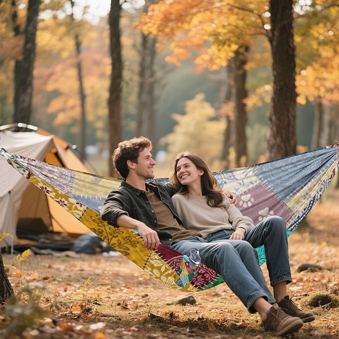 Patchwork Pet Camping Hammock Fabric for Outside Patio Garden