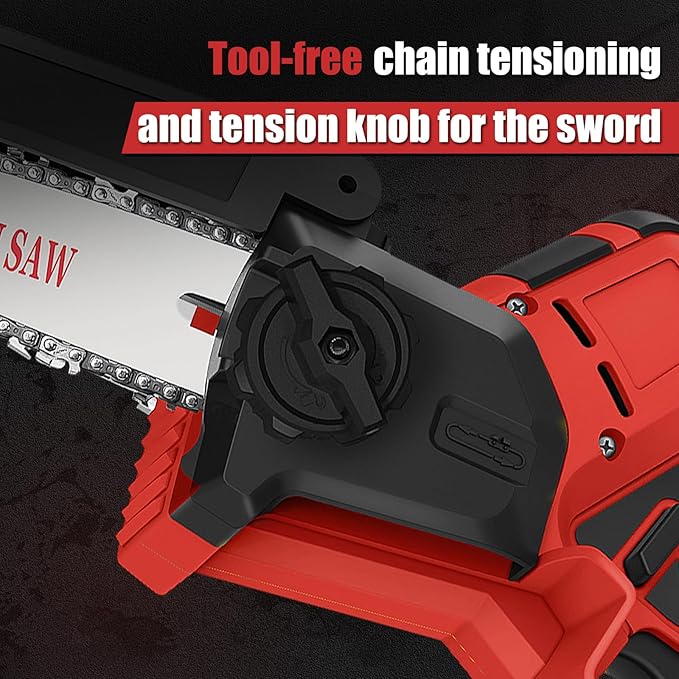 2-in-1 Cordless 6 Inch Pole Saw, Brushless Pole Chainsaws Compatible with Milwaukee M18 Battery (No Battery), with 8.5 FT MAX Extension Pole for Tree Branches Pruning, Wood Cutting