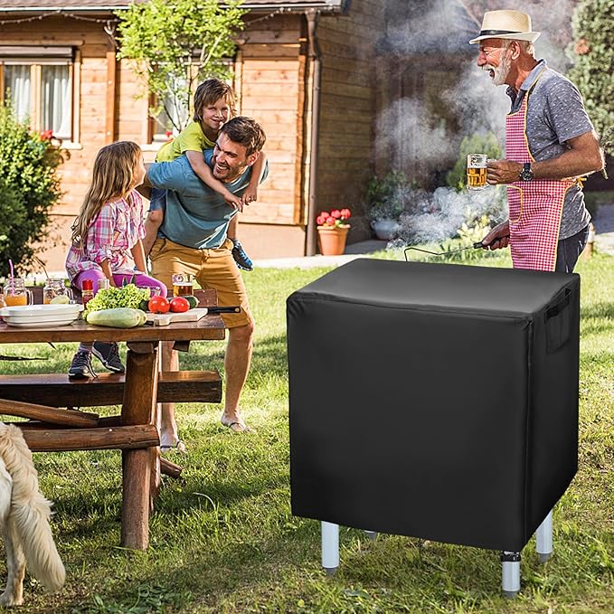 Outdoor Prep Table Cover, 24 Inch Waterproof Stainless Steel Prep Cart Table Cover, Patio kitchen Grill Bbq Food Prep Table Cover - 24 x 18 x 34 Inch