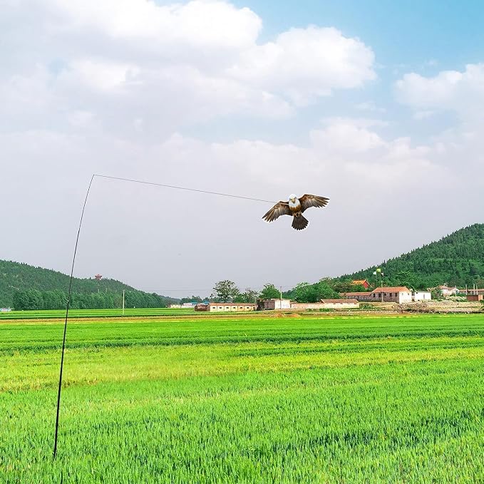 Birds Scaring Hawk Flying Kite Professional Pigeon Scarer only Kite(Brown)