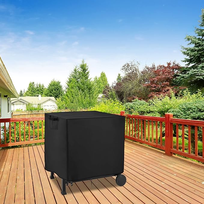 Outdoor Dining Cart Cover for Feasto 34 Inch Three-Shelf Movable Food Prep and Work Cart Table, Waterproof Outdoor Grill Cart Pizza Oven Table Cover - 34 X 17 X 32 Inch