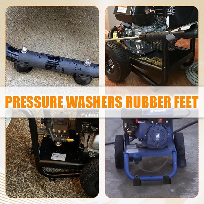 Pressure Washers Rubber Feet - for Most Brands of Gas Powered Pressure Washers, Compatible with Simpson Cleaning 7105468-2 Pcs