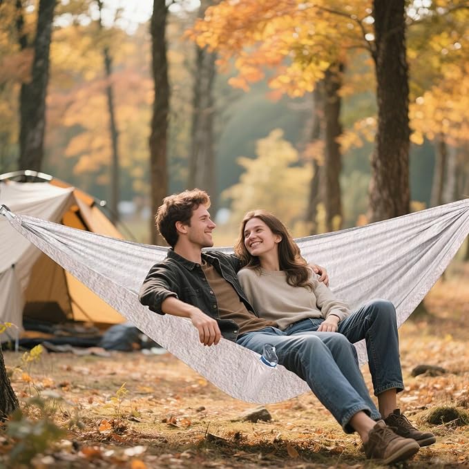 Meat Pink Solid Color 330lb Capacity Outdoor Hammock with Hanging Ropree Hammock for Indoor Outdoor Patio accesorios para Camping