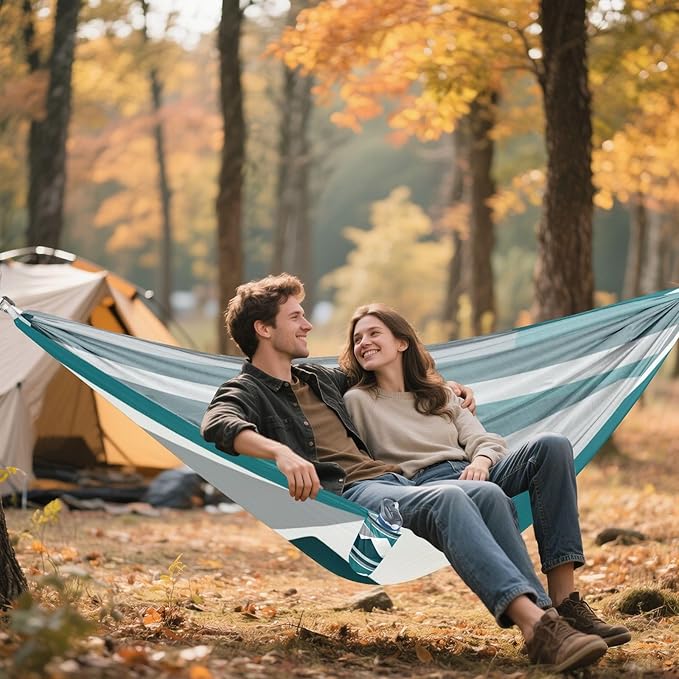 Geometric Mountain Outdoor Hammocks Swing Hammock for Patio Backyard Lounge Base