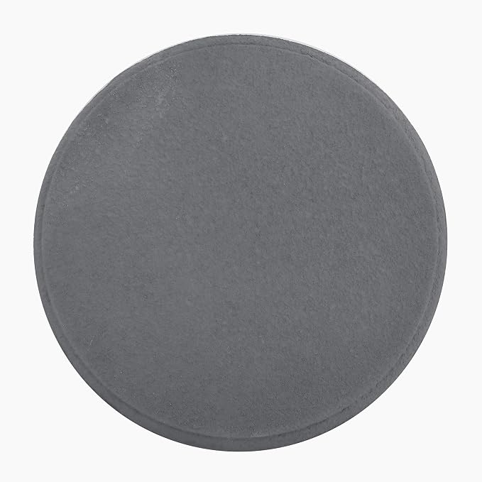 JONATHAN Y Evans Modern Ribbed Drum Outdoor Accent Table, 18" H Weather-Resistant Footed Garden Stool for Patio, Porch, and Living Room, Frosted Gray TBL1107A