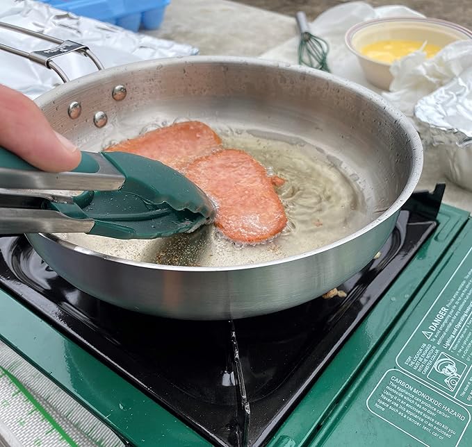 Mr. Outdoors Cookout Model # MOCU10 10 pc. Green Silicone Coated Utensil Set with Carry Bag