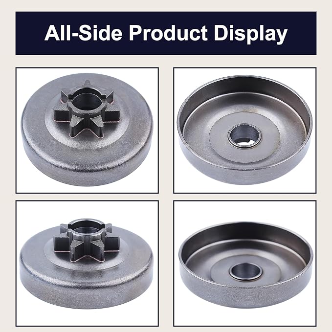 3/8" 7T Clutch Drum Bearing Kit Fit for Husqvarna 455 455 E Rancher 460 461 Jonsered CS2255 Chainsaws replace for 5372917-01 537 29 17-04