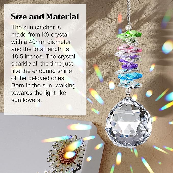 Best Friend Friendship Suncatcher Gifts for Women, Bestie Crystal Ornament | Indoor Window Hanging Decor Gift for Best Friend, Unique Heart Shaped Sun Catcher for BFF Birthday, Graduation, Farewell