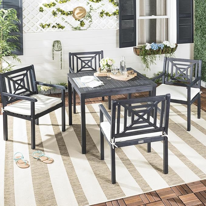 SAFAVIEH Outdoor Living Collection Del Mar 5-Piece Dining Set
