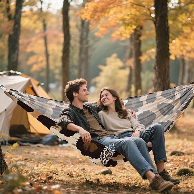 Leopard Print 330lb Capacity Camping Hammocks with Tree Straps Cloth Hammock for Patio Backyard Lounge Base Bases para hamacas para adultos