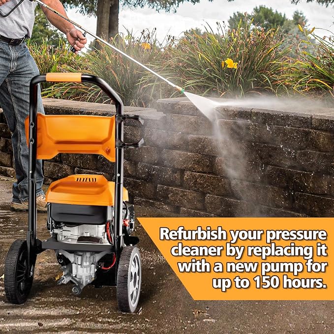 Pressure Washer Pump 7/8" Shaft, Vertical Power Washer Pump Replacement Pressure Washer Pumps for Pressure Washer 2300-2600 PSI
