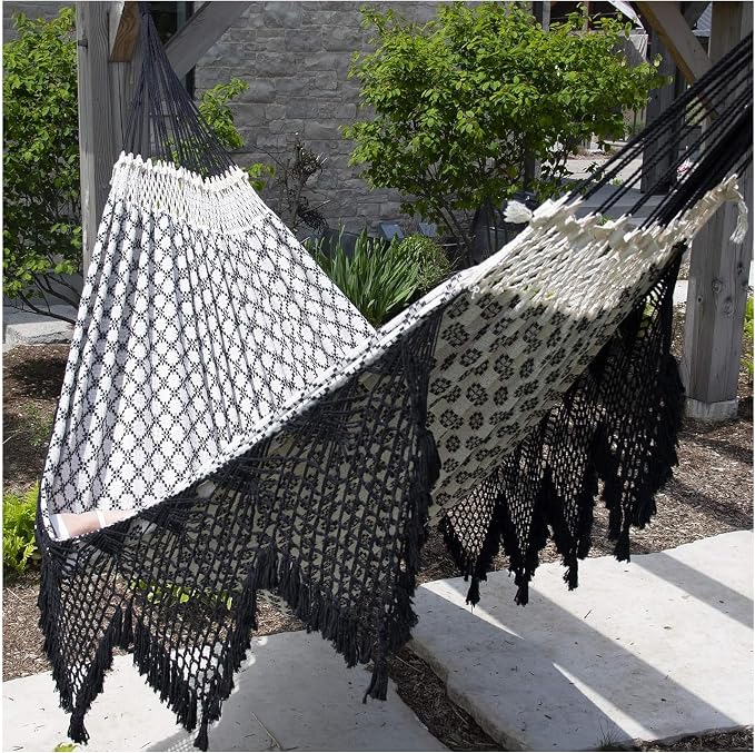 Vivere Authentic Brazilian Cotton Hammock - 450 lb Capacity (Luxo)