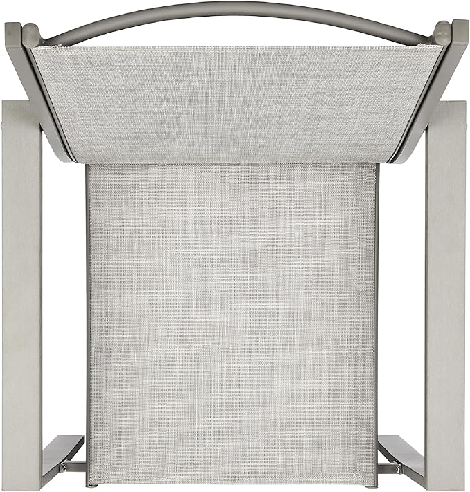 Best Choice Products 4-Piece Outdoor Textilene Patio Conversation Set, Backyard Furniture w/Loveseat, Coffee Table, Steel Frame - Gray/Gray