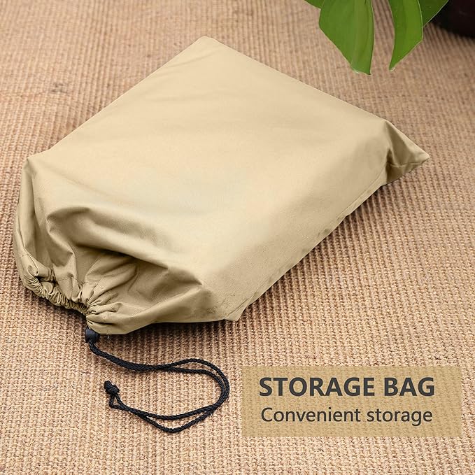 Patio Furniture Covers,Outdoor Furniture Cover Waterproof,Patio Furniture Set Covers for 4 Piece Outdoor Conversation Set,Patio Covers Set X-Large (Beige)